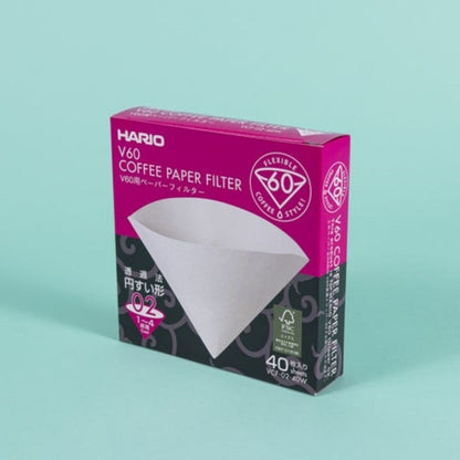 Hario V60 Paper Filter for 02 Size Dripper 40ct Box