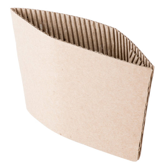 12-24 oz. Natural Kraft Coffee Cup Sleeve - 1800 count